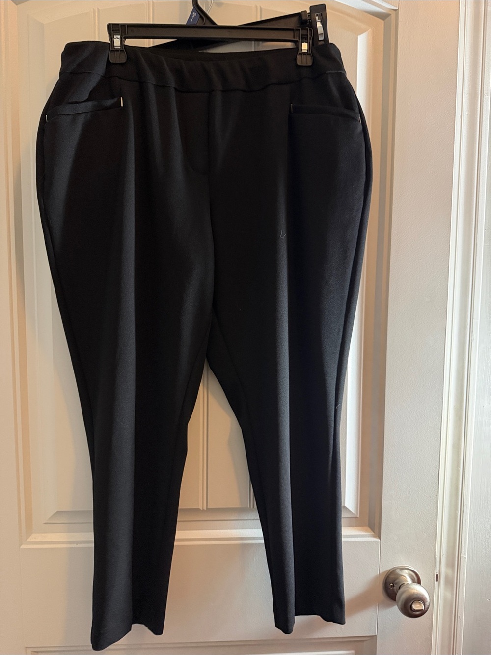 Cato Black Pull-On Slim Trousers